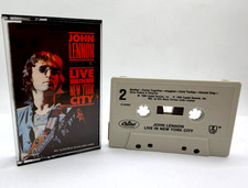 John Lennon Live In New York City Cassette Capitol 1986 Concert 1972 Tested