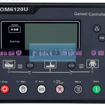 For HOM6120U generator controller diesel control panel module replace HGM6120K