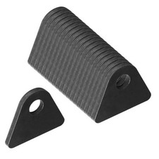 20 Pack Universal Steel Weld-On Tabs, Flat Chassis Mount Tabs, 1/2" Hole,