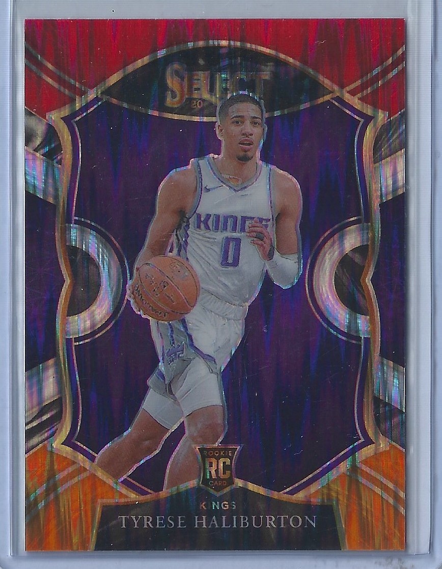 Tyrese Haliburton Select Red White Orange Flash Prizm Rookie 2020-2021 #72 RC