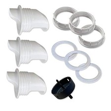 DIY Port PVC Gravity Fed Chicken Feeder 3 Ports and Hole Saw  Use for