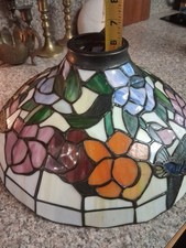 Dale Tiffany Lamp Shade Hummingbird Flowers