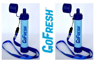 #ad GoFresh 2 PK Personal Water Filters gives 3000 Liters of Pure Water on the Go $15.99