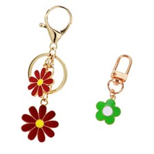 Cute Flower Keychain Charms,Bag Purse Charms for Handbags,Car Keys Key chain ...