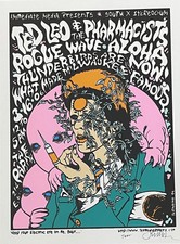 Ted Leo & The Pharmacists Austin 2006 Jermaine Rogers Poster Ltd Edition Print