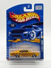 2002 Hot Wheels '67 Dodge Charger Yellow Flames Collector #117 Item 55002