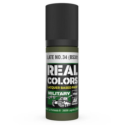 AK Interactive Real Colors - Slate No.34 (BS381)