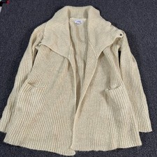 Judy Blue Women’s Knit Open Cardigan Acrylic Wool Blend Size M/L Blonde Tan 