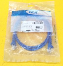                 ICC ICPCSJ03BL Cat 5e Patch Cord Molded Boot 3 Ft Blue