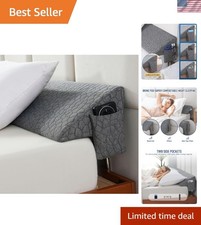 Patented Bed Wedge Pillow for Headboard Gap, Filler Between Mattress Gaps 0-7...