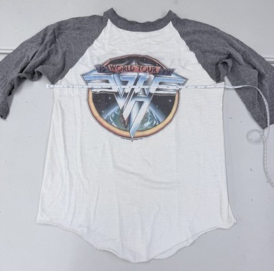 Van Halen 1979 World Tour True Vintage Raglan Concert Tshirt, 3/4