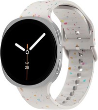 Samsung Galaxy Watch 8 40mm 44mm Starlight Silicone Band, Gap-Free Design