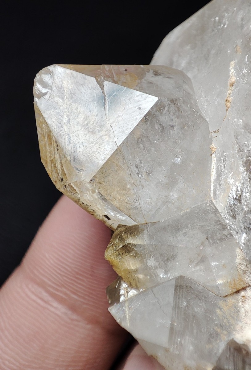 85-gm Gwindel Quartz Crystal Specimen with Sagenite Var