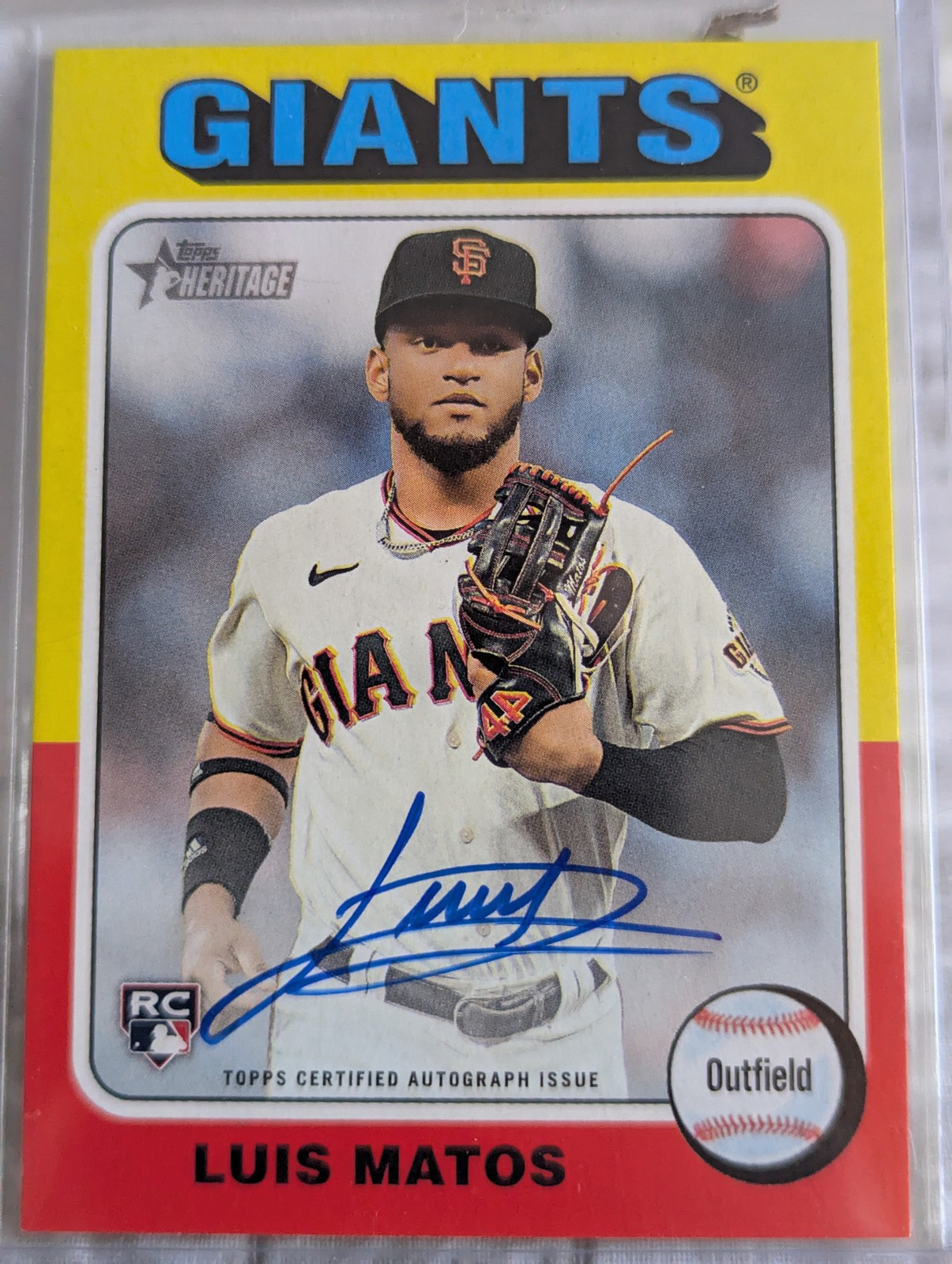 2024 Topps Heritage - Real One Autographs (High Number) #ROALM Luis Matos
