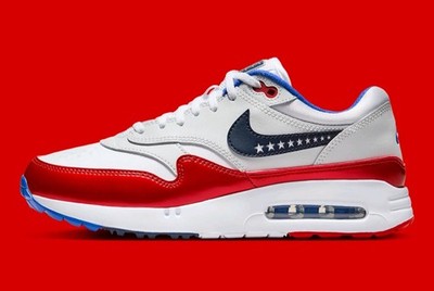 Nike Air Max 1 '86 OG G Golf NRG Ryder Solheim Cup USA White Red FB9152-100 sz 8