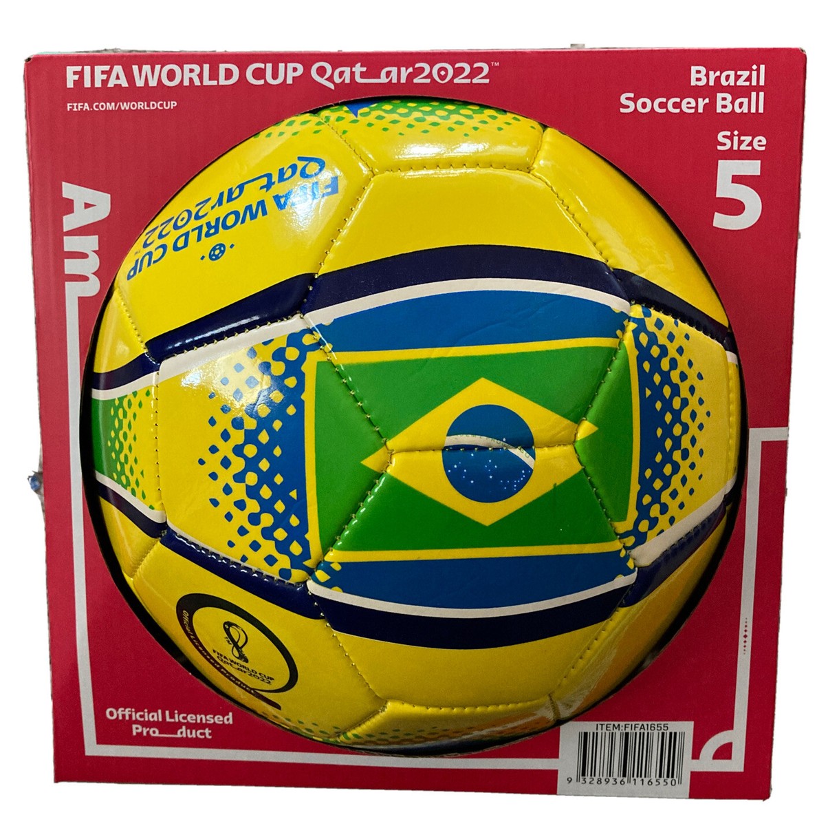 FIFA World Cup Soccer Ball Size 5, Brazil Flag New | eBay