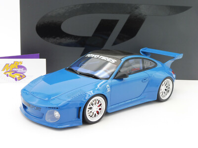 GT Spirit GT222 # Porsche 997 Baujahr 2016 Old & New Body Kit '' Sea Blue '' 1:18