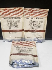 Lot Of 3- Patriot Pantry TRAVELER'S STEW - 4 Servings Each Packet
