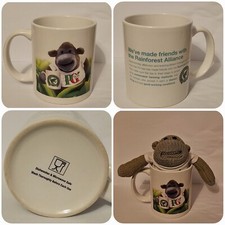 Rare Rainforest Alliance PG Tips Tea Mug Plus Small Soft Knitted Toy  Monkey 🐒 