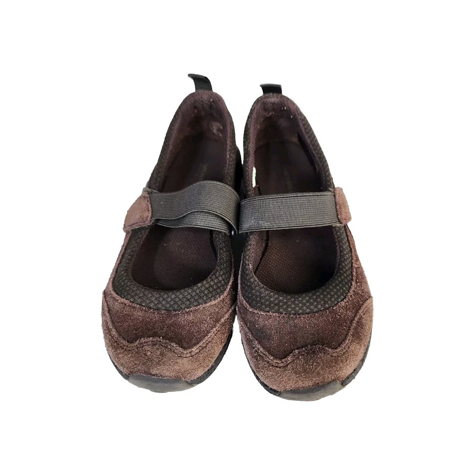 Merrell Jungle Moc Sport Mary Jane Girls Brown Suede Mary Jane Shoes Size 13w - Image 2 of 4