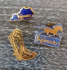 Vintage 80s Kentucky State Pins Lot 3 Horse Bluegrass Cowboy Boot KY State — photo 6