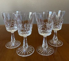 4 Waterford Crystal Rosslare Cut 6 3/4” Water Goblets