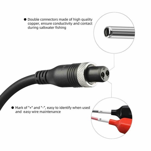 NEWPower Cable For Shimano BM Banax Daiwa Tanacom 750 1000 Electric Reel Battery - Picture 4 of 15