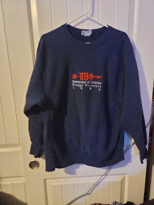 PI BETA PHI UofA 1992 PLEDGE SWEATER Crewneck LEE VINTAGE Sweater WOMEN'S  XL