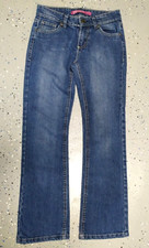 Vigoss Jeans, Girls Size 10, Medium Wash Pants with Pink Accent Stitching
