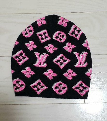 Louis Vuitton Knit Cap Hat Beanie Black 