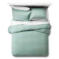 Linen Comforter & Sham Set (full/queen) Green 3pc - Fieldcrest&153; on sale Linen Comforter & Sham Set (full/queen) Green 3pc - Fieldcrest&153; on sale