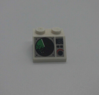 2 x Lego Teil Computer weiss ( Slope 45 2 x 2 stein schräg Radar Flugplatz ) Neu