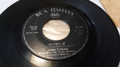 Seltene 7'' 45 Umdrehungen JIMMY BRUNNEN DIE WELT / DANN JA - ORIGINAL 1965 - MORRICONE 
