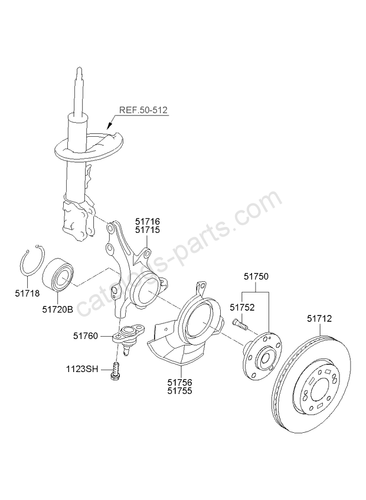 GENUINE BRAND NEW KIA RONDO 2007-2009 HUB ASSY - FRONT WHEEL - Picture 2 of 3