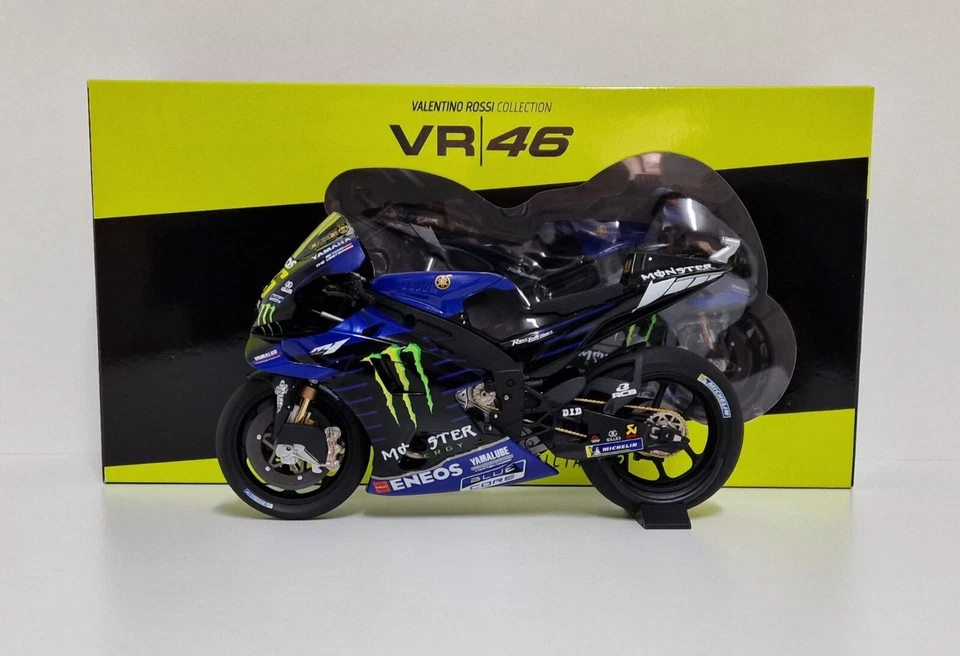 MINICHAMPS 1:12 VALENTINO ROSSI MODELLINO DIECAST MOTO YAMAHA M1-YZR MOTOGP 2020 - Immagine 2 di 4