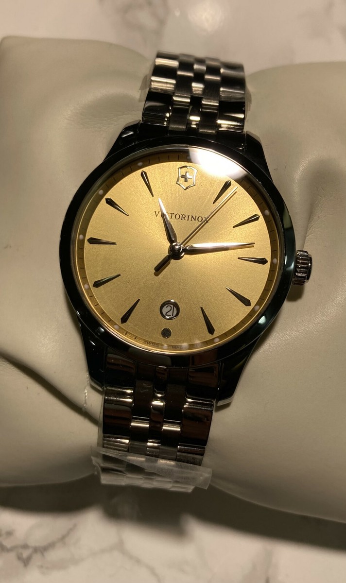 Victorinox Alliance Champagne Dial Women's Watch 241829 Stainless