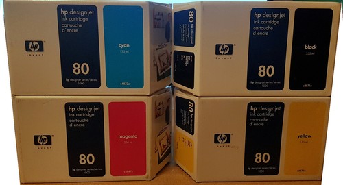 HP 80 Ink Cartridge Black, Yellow, Magenta, Magenta HP Designjet 1050 1055 - Picture 1 of 1