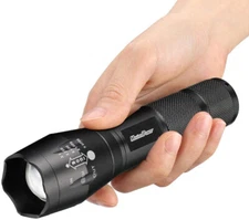 MaximalPower Mini LED Flashlight Handheld w/ 18650 Rechargeable Battery Outdoors