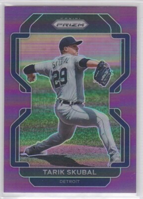 Tarik Skubal Purple Prizm #115 2022 Panini Prizm