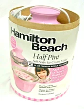 Hamilton Beach Half Pint Soft-Serve Ice Cream Maker Model #68552E