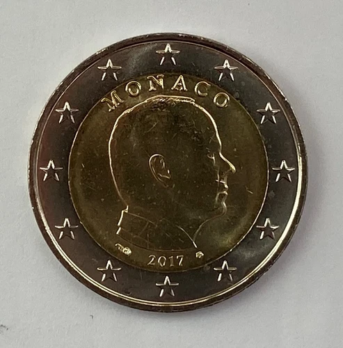 MONACO - 2 € Euro circulation coin  2017 UNCIRCULATED COIN