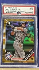 Chad Spanberger - 2019 Bowman Chrome Gold Refractor   PSA 9  #31/50