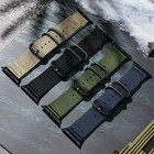 Nylon Watch Band For Apple Watch Strap Ultra 2 49mm Series 9 8 7 6 5 4 45mm 44mm