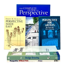 ART BOOK BUNDLE: An Artist's Guide to Perspective, Design Drawing (5 Books)