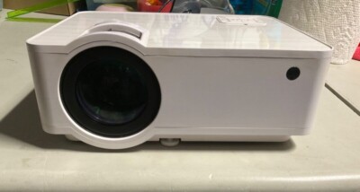 White Topvision T6 LED Projector USB DC5V 500mA with WHITE SCREEN INCLUDED