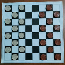 SET PEDINE DAMA CLASSICA  STAMPATO 3D, per caselle 5cm COLORI OSSO e CIOCCOLATO