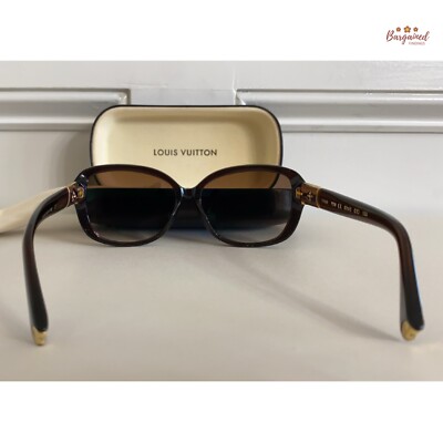 Authentic LOUIS VUITTON Brown Glitter Frame Heather Strass Sunglasses - Z0456E s-l400.jpg main image 2