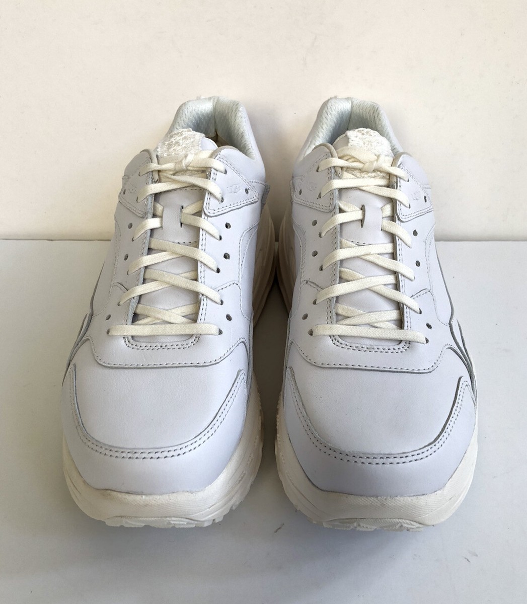 UGG MEN CA805 X LACE LOW WHITE LEATHER WATERPROOF SHOE US 11
