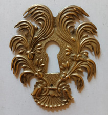 Entrée de serrure en laiton ancienne)