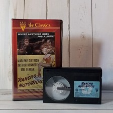 Rancho Notorious BETAMAX Tape 1952 Western Noir Marlene Dietrich Arthur Kennedy
